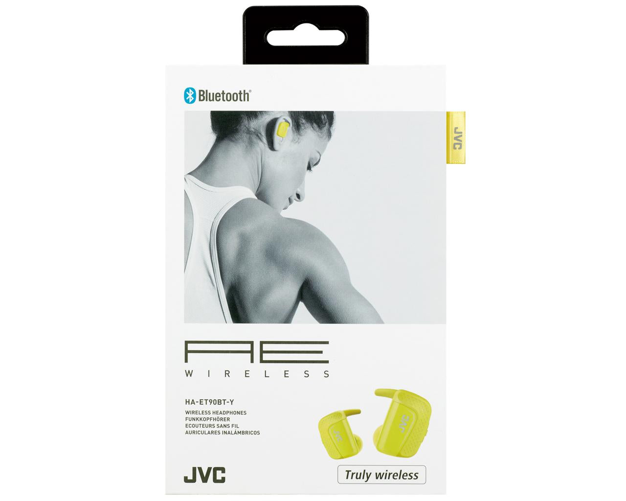 JVC Truly Wireless Earbuds HA-ET90BTHeadphonesWater Resistant IPX5Pivot Motion Fit3-Point Support StructureAllows Ambient Sound with open type earpieceTotal 9h playbackMic & RemoteCharging case pouch suited for runningsupport app for intuitive operationJV